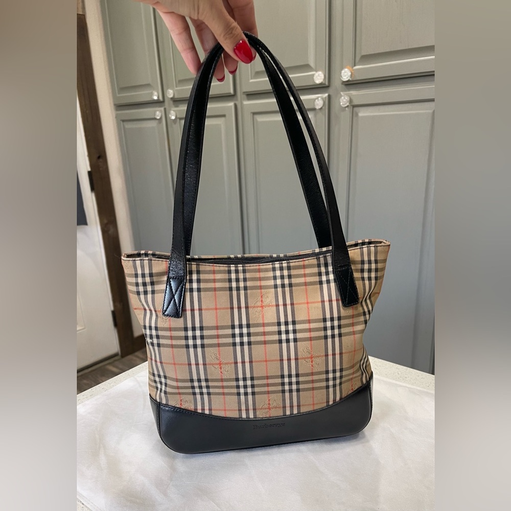 Burberrys Haymarket Shoulder Bag